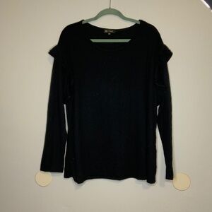 Black long sleeve blouse